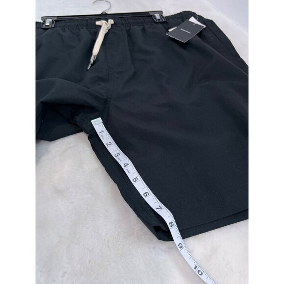 New Nordstrom Size XL 8-Inch Classic Swim Trunks Black - Picture 6 of 13